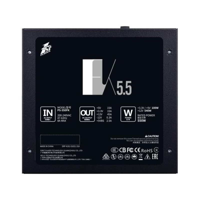 Блок питания 1stPlayer 550W (FK-550-BK-EU)