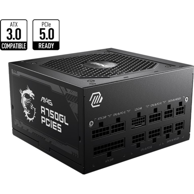 Блок живлення MSI ATX 750W MAG A750GL PCIE5 