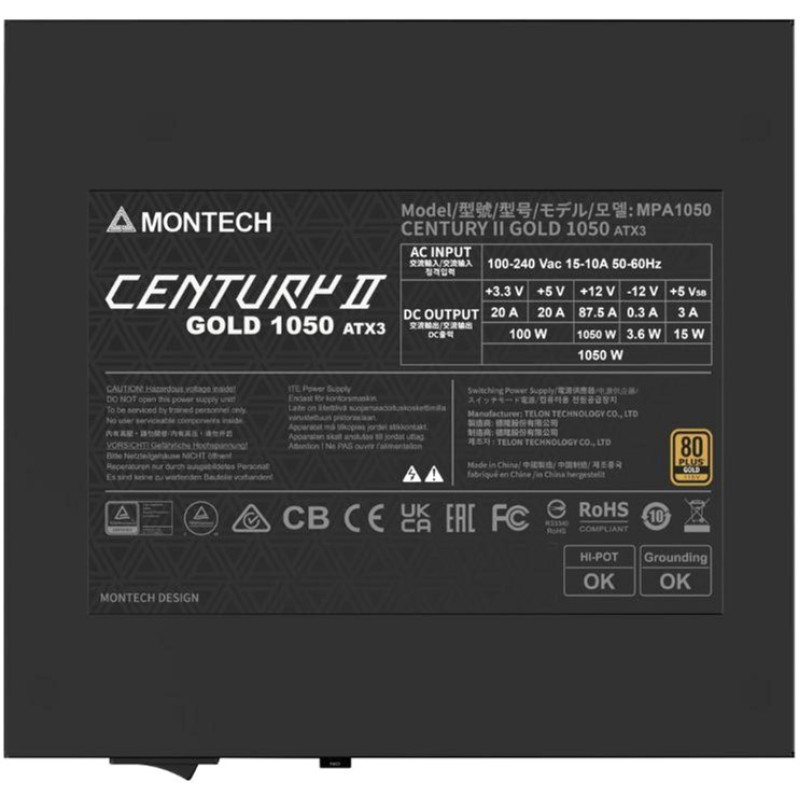 Блок питания MONTECH CENTURY II 1050 