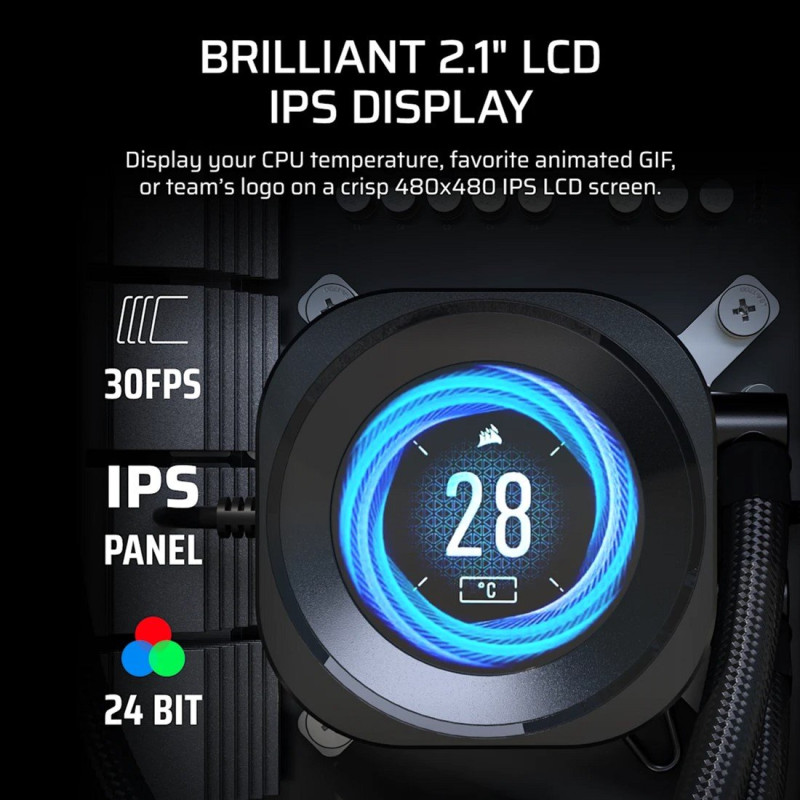 Система водяного охлаждения Corsair Nautilus 360 RS LCD (CW-9061033-WW)