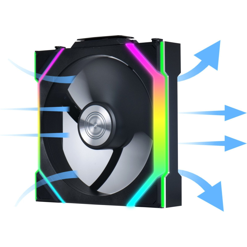Кулер Lian Li Uni Fan SL Wireless 120-3 Reverse Blade Black (G99.12RSL1W3B.00)