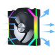 Кулер Lian Li Uni Fan SL Wireless 120-3 Reverse Blade Black (G99.12RSL1W3B.00)