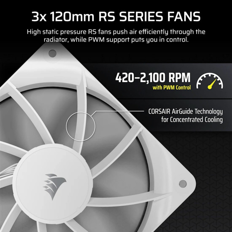 Система водяного охлаждения Corsair Nautilus 360 RS LCD White (CW-9061034-WW)
