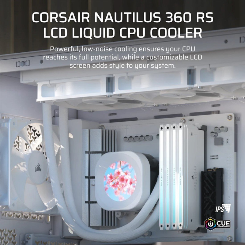 Система водяного охлаждения Corsair Nautilus 360 RS LCD White (CW-9061034-WW)