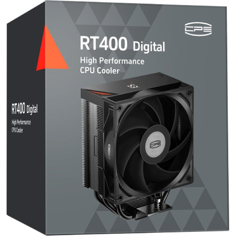Кулер PсCOOLER RT400 Digital BK Black (RT400-BKNWYL-GL)
