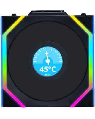 Кулер для корпуса  Lian Li Uni Fan SL Wireless LCD Reverse 120-1 Black (G99.12RSLLCD1W1B.00)