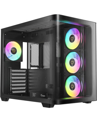 Корпус OCYPUS IOTA C70 BK CURVE ARGB DIGITAL (IOTA-C70-BKD400CD-GL) 