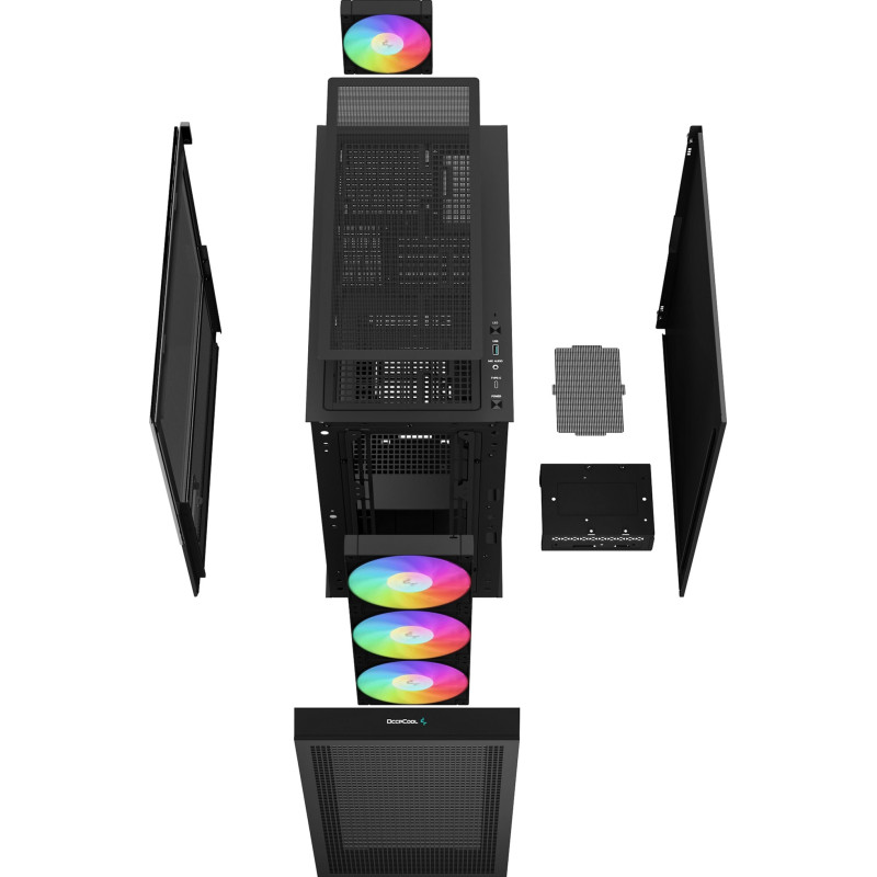 Корпус DeepCool CH560 Digital Black (R-CH560-BKAPE4D-G-1) 