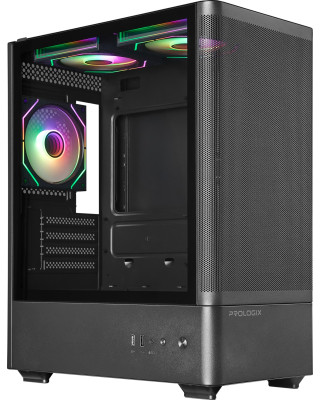 Корпус Prologix Lumi GM-01MAB Mesh Black