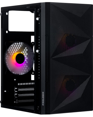 Корпус Prologix E113 Tempered Glass&Mesh Black