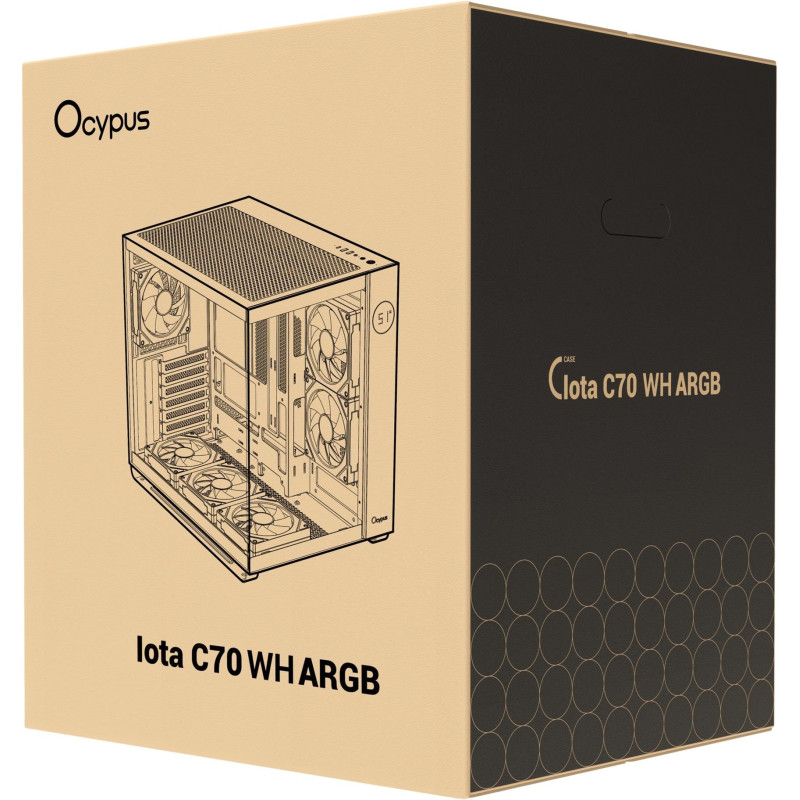 Корпус OCYPUS IOTA C70 WH ARGB (IOTA-C70-WHD600XX-GL)