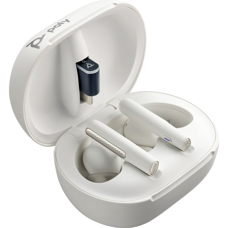 Наушники Poly Voyager Free 60+ Earbuds + BT700A + TSCHC White (7Y8G5AA)