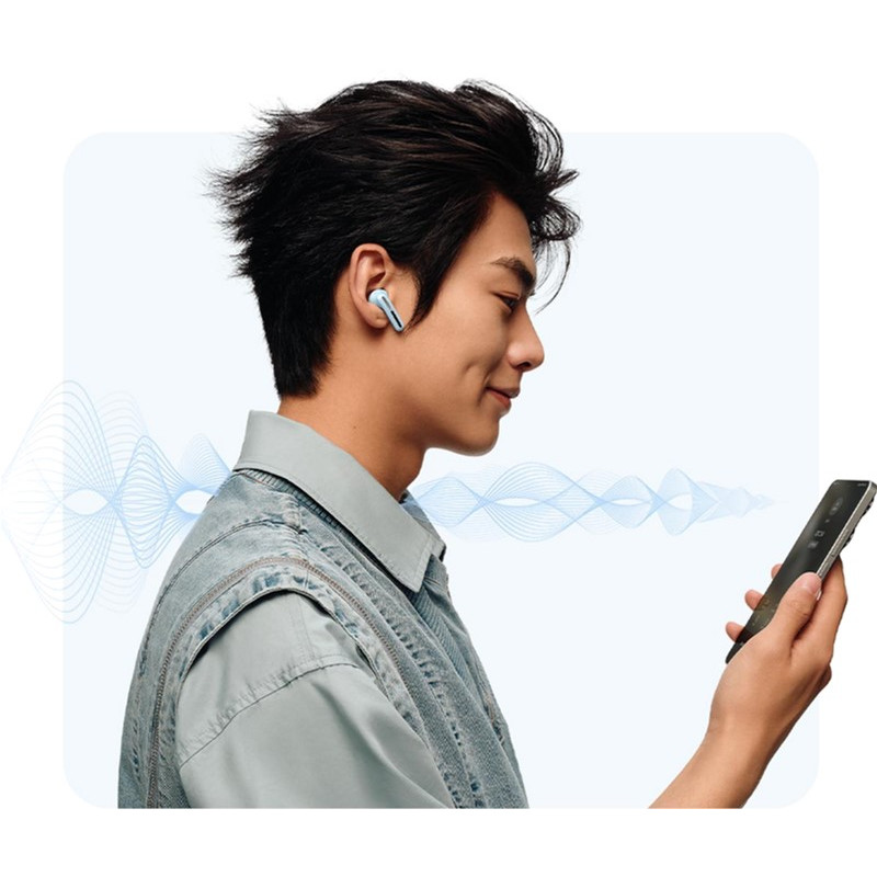 Bluetooth-гарнитура Xiaomi Redmi Buds 6 Active Transparent Blue (BHR8394GL)