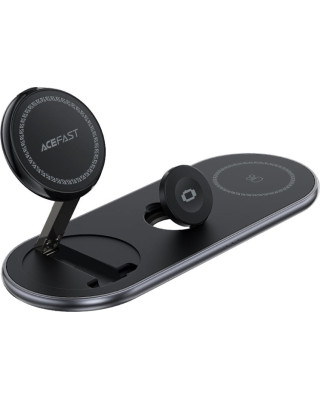 Бездротовий зарядний пристрій Acefast E19 Wireless QI 3in1 15W Black (6974316283096)