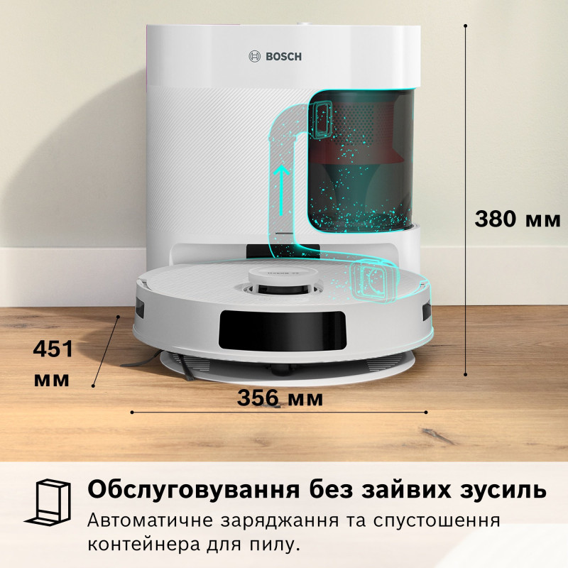 Робот-пылесос Bosch Spotless+ BCRD1W
