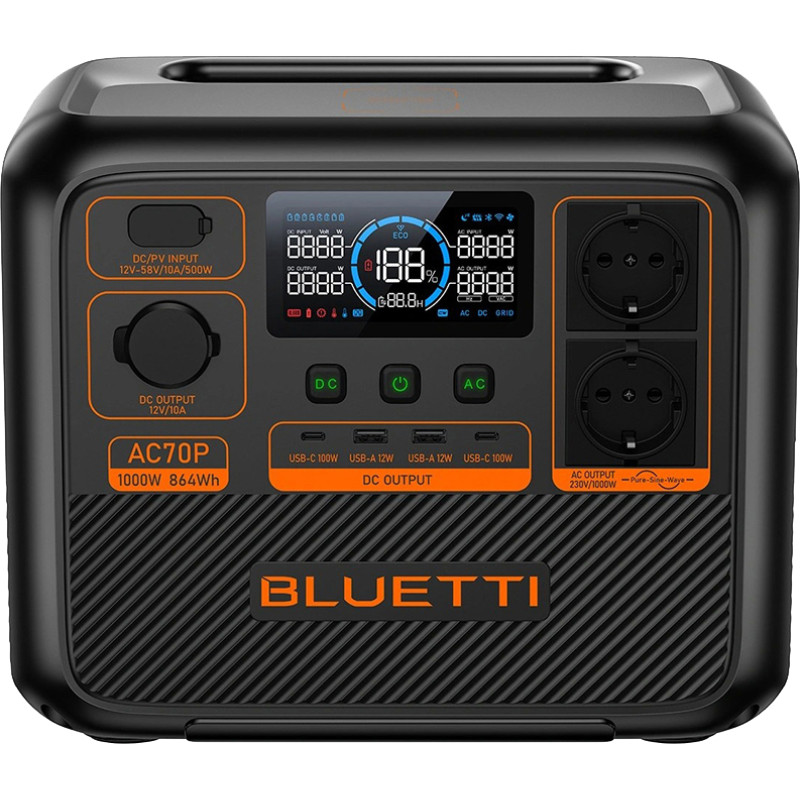 Зарядная станция BLUETTI AC70P 