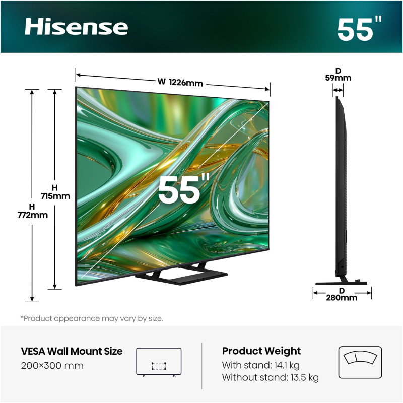 Телевізор HISENSE 55E8S