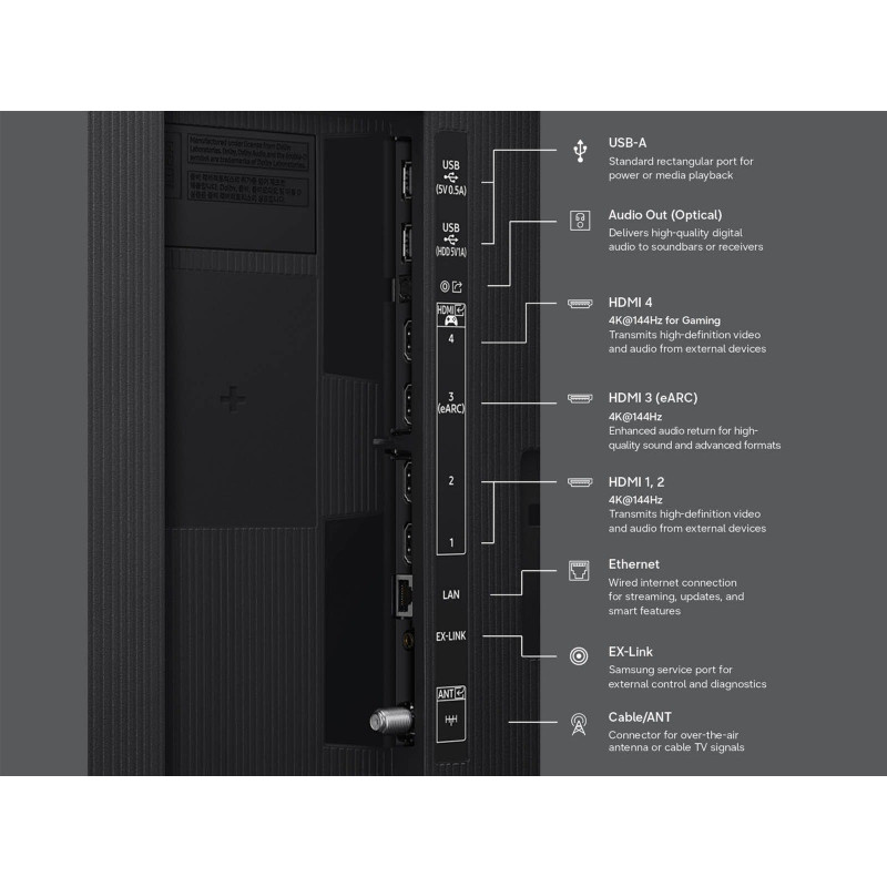 Телевізор SAMSUNG QE55QN80HAUXUA