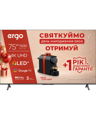 Телевизор ERGO 75JUQ7500