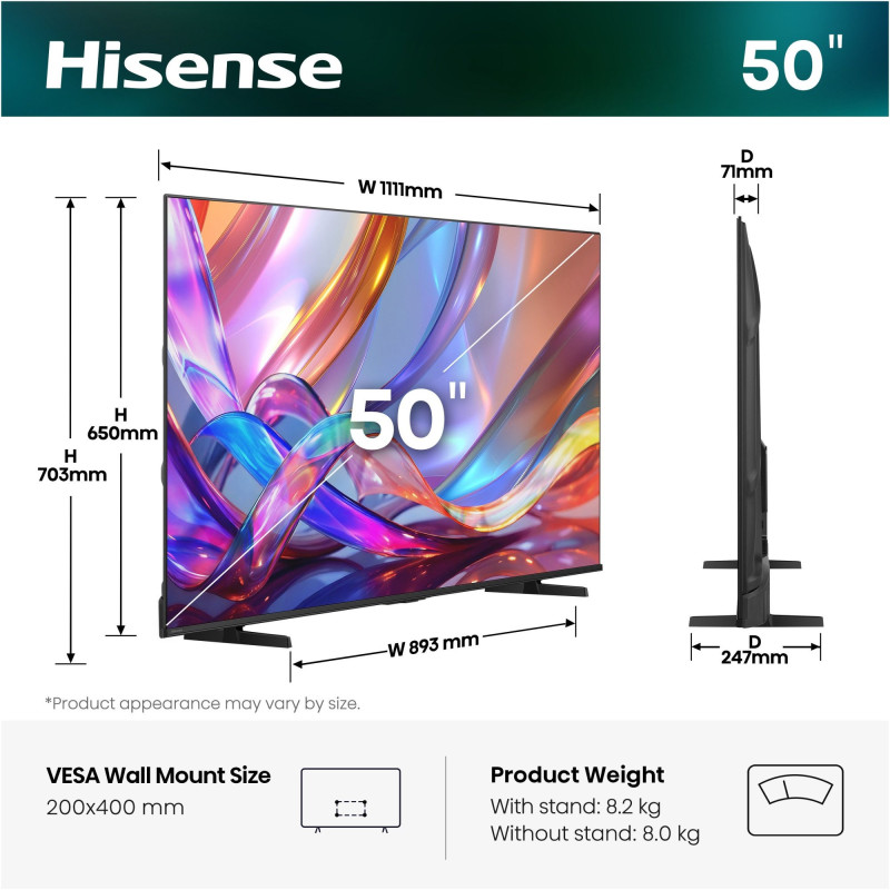 Телевізор HISENSE 50E7S